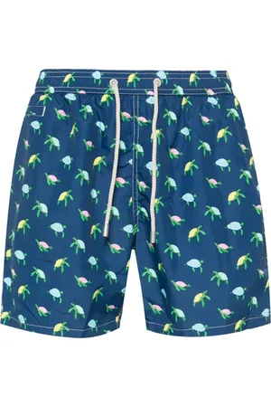 MC2 SAINT BARTH Badeshorts med skildpaddetryk