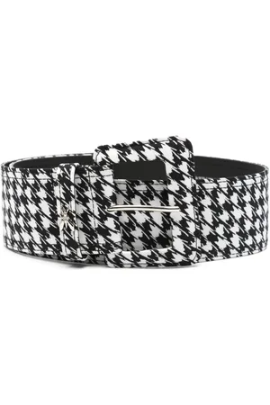 Patrizia Pepe Houndstooth-mønstret bælte