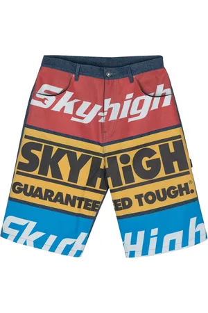 Sky High Farm Denimshorts med logotryk