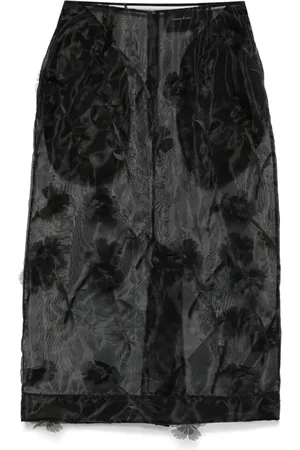 Simone Rocha Carnation organza-nederdel