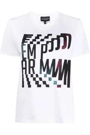Emporio Armani T-shirt med abstrakt logotryk