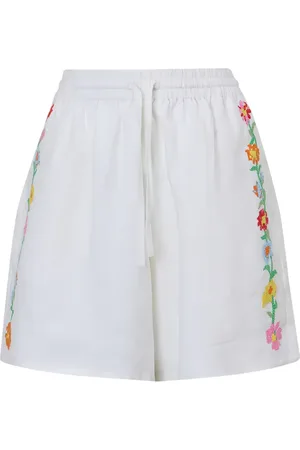 MIRA MIKATI Blomsterbroderede shorts