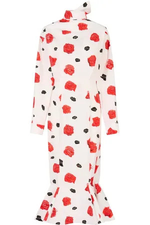 Marni Midi-kjole med rosetryk