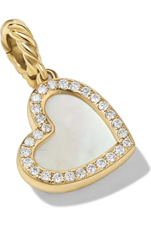 David Yurman DY Elements Heart diamantvedhæng i 18 karat guld (19,5 mm)