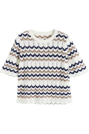 Chinti & Parker Top i chevron-strik