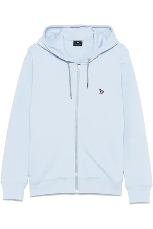 Paul Smith Hættetrøje med zebra-logo og lynlås