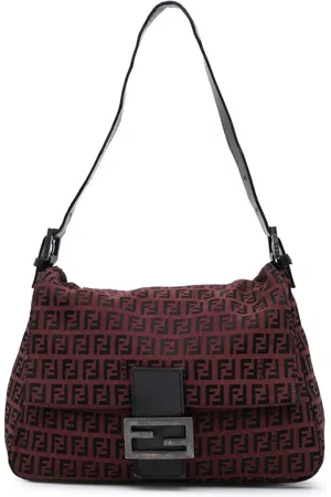 Fendi 2000-2010 Zucchino Canvas Mamma Forever skuldertaske