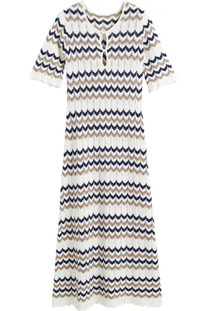 Chinti & Parker Chevron-strikkjole