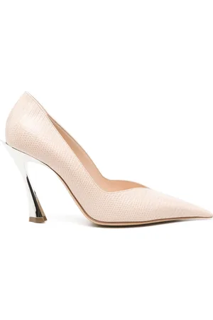 MUGLER 95 mm pumps i læder med høj hæl