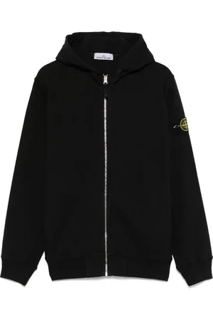 Stone Island Hættetrøje med kompasmærke og logo