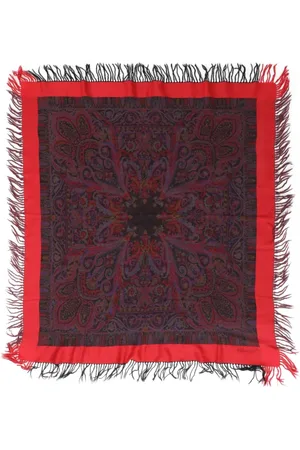 Saint Laurent Tørklæde med paisleytryk fra 1970