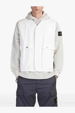 Stone Island Jakke med hætte og kompasmærke