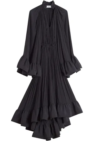 Lanvin Mellemlang flæsekjole