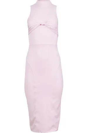 FLEUR DU MAL Midi kjole i jersey med knudedetalje