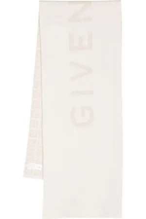 Givenchy Intarsiastrikket tørklæde med monogram