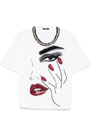 Balmain T-shirt med udsmykning