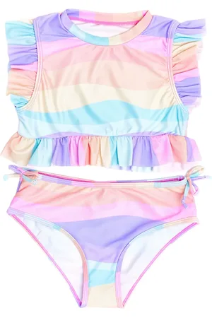 SOLISWIM KIDS Tankini med flæser