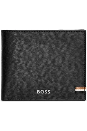 HUGO BOSS Læderpung med logotryk