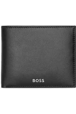 HUGO BOSS Læderpung med logotryk