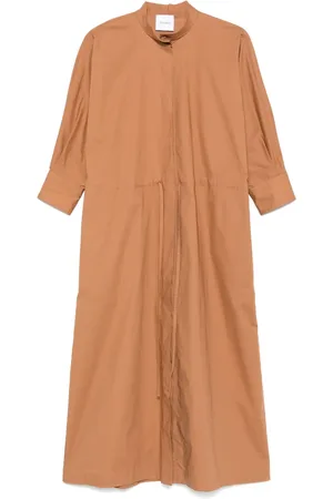 NUDE Poplin-kjole med lang pasform