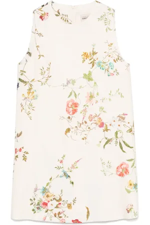 SEMICOUTURE Kort blomstret kjole