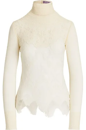 Ralph Lauren Lace-detailing blouse