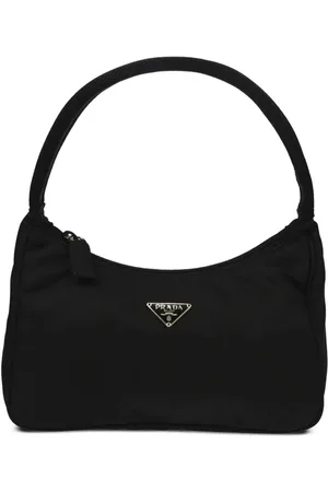 Prada Håndtaske med trekantet logo fra 1990-00