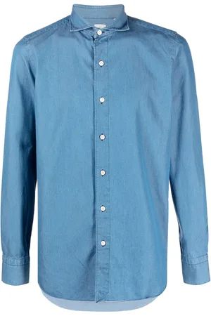Finamore Langærmet denimskjorte