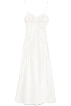 Jil Sander Mellemlang kjole i satin