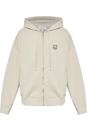 Maison Kitsuné Hættetrøje med logo og lynlås