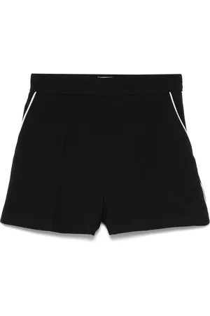 Elisabetta Franchi Shorts i crepe med kantbånd