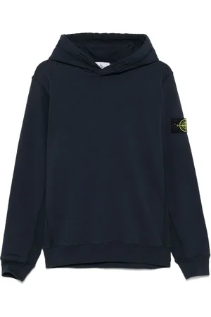 Stone Island Hættetrøje med kompasmærke og logo