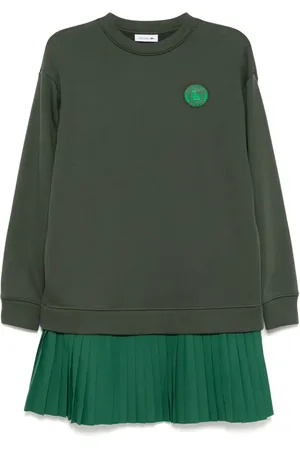 Lacoste Plisseret sweatshirt-kjole