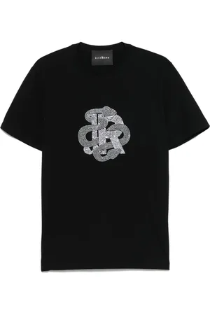John Richmond T-shirt med krystallogo
