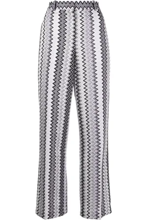 Missoni Ternede højtaljede bukser med zigzag