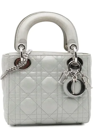 Dior Mini Iridescent Cannage Lady Dior satchel-taske i lammeskind fra 2015