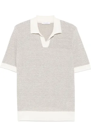 Cruciani T-shirt i tekstureret strik