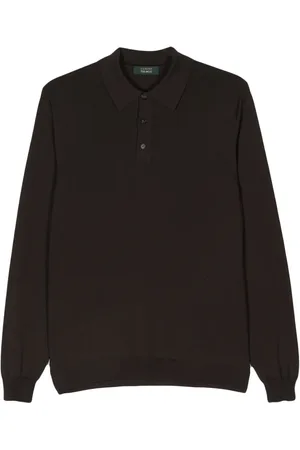 ZANONE Finstrikket polo