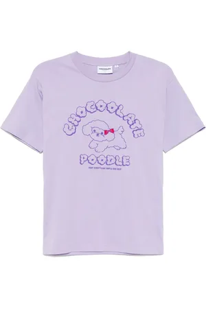 Chocoolate T-shirt med grafisk puddeltryk