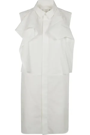 SACAI Shift-kjole med flæsedetalje