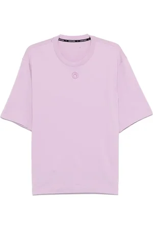 Marine Serre T-shirt med halvmånebroderi