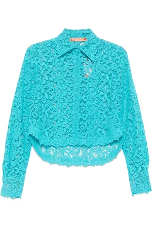 ERMANNO SCERVINO Blomstret blondeskjorte