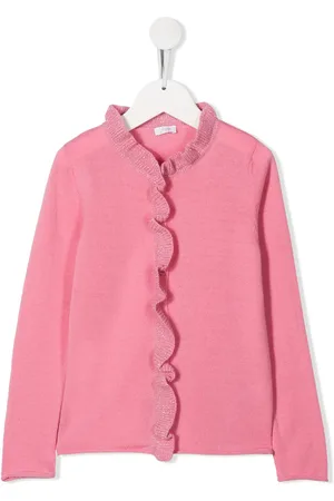 Il gufo Cardigan med flæsekant