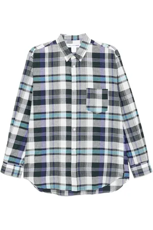 Comme des Garçons Skotskternet skjorte med smal pasform