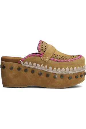 Mou 60 mm slip on-sko i ruskind