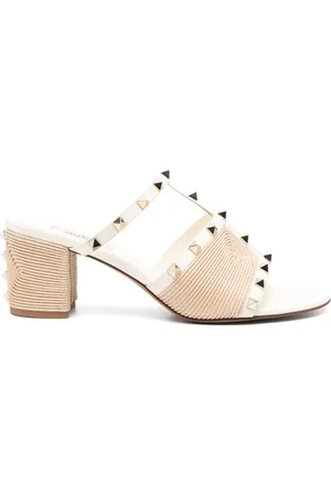 VALENTINO GARAVANI 70 mm Rockstud mules i læder