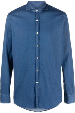 CANALI Langærmet denimskjorte