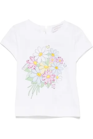MONNALISA T-shirt i jersey med bukettryk