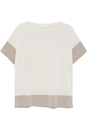 LE TRICOT PERUGIA T-shirt med kontrastkant