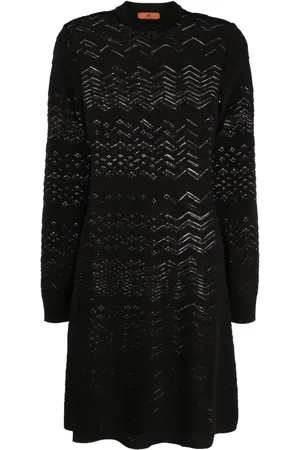 Missoni Kjole i uldblanding med zigzag-mønster